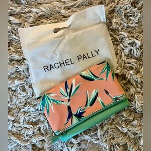 Rachel Pally Tropical Foldover Reversible Clutch in Coral and Mint Palm Print